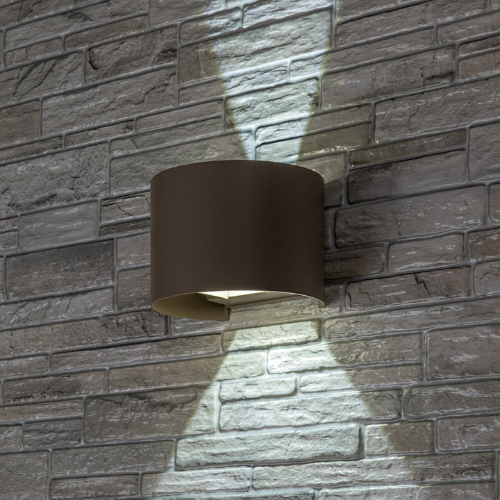 Vonkajšia nástenná lampa, Virna, LED 5 W, 420 lm, farba svetla 2700, 4000, 6500 K, IP54, šedo-béžová, 77217