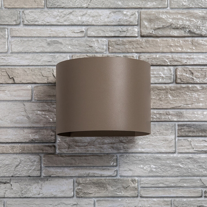 Vonkajšia nástenná lampa, Virna, LED 5 W, 420 lm, farba svetla 2700, 4000, 6500 K, IP54, šedo-béžová, 77217