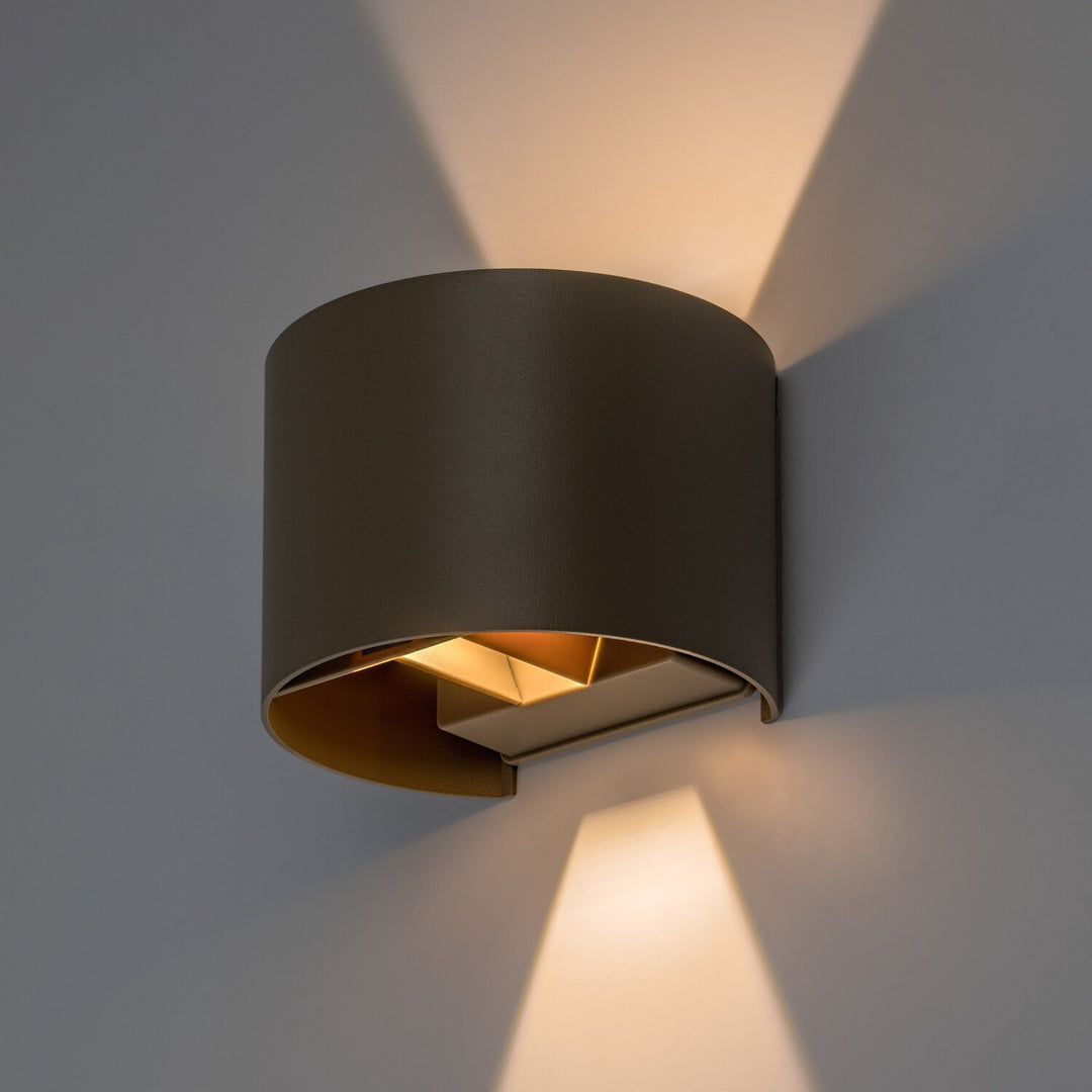 Vonkajšia nástenná lampa, Virna, LED 5 W, 420 lm, farba svetla 2700, 4000, 6500 K, IP54, šedo-béžová, 77217