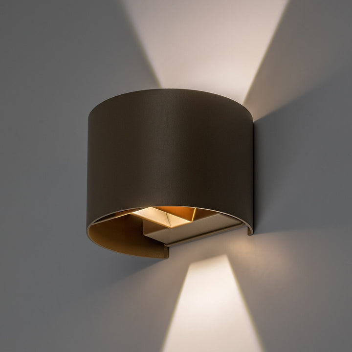 Vonkajšia nástenná lampa, Virna, LED 5 W, 420 lm, farba svetla 2700, 4000, 6500 K, IP54, šedo-béžová, 77217