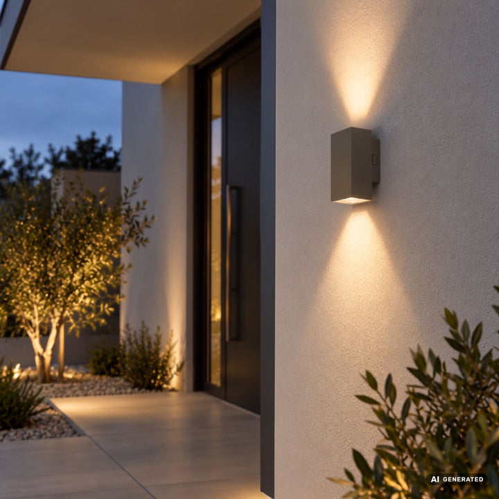 Vonkajšia nástenná svietidlo, Urfa, LED 18 W, 1800 lm, farba svetla 2700, 4000, 6500 K, výška 16 cm, IP65, šedo-béžová, 77215
