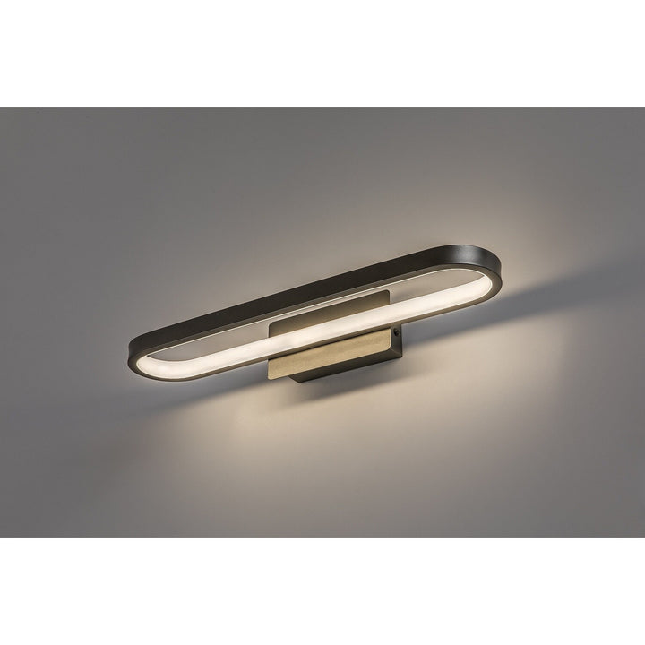 Kúpeľňová nástenná lampa, Odran, LED 15 W, 1200 lm, 4000 K, dĺžka 40 cm, farba gunmetal, IP44, 75114