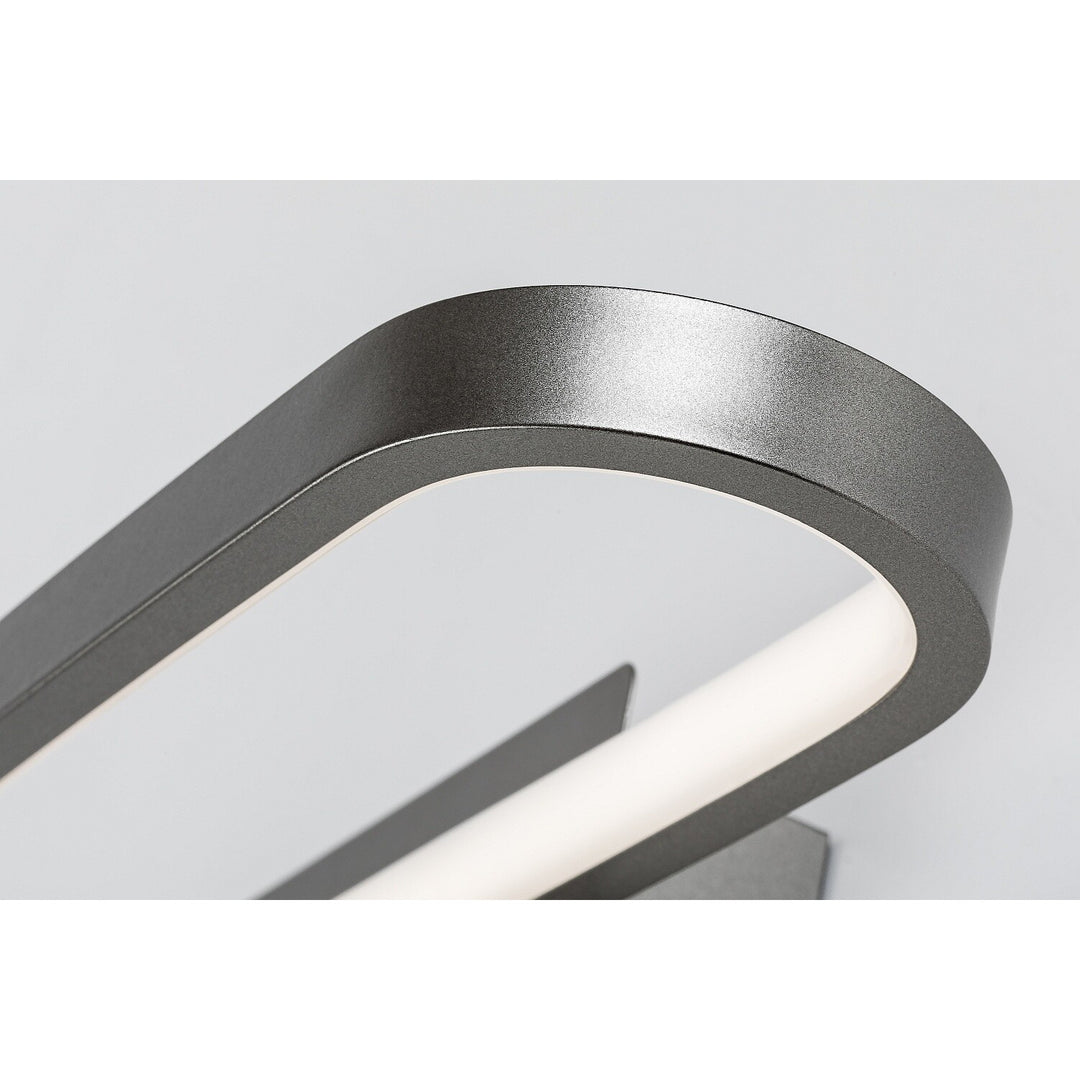 Kúpeľňová nástenná lampa, Odran, LED 15 W, 1200 lm, 4000 K, dĺžka 40 cm, farba gunmetal, IP44, 75114
