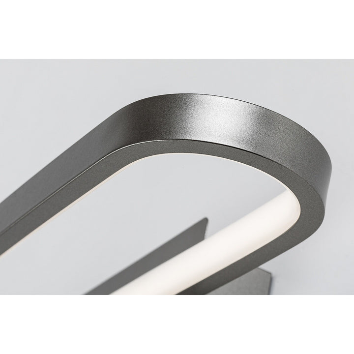 Kúpeľňová nástenná lampa, Odran, LED 15 W, 1200 lm, 4000 K, dĺžka 40 cm, farba gunmetal, IP44, 75114
