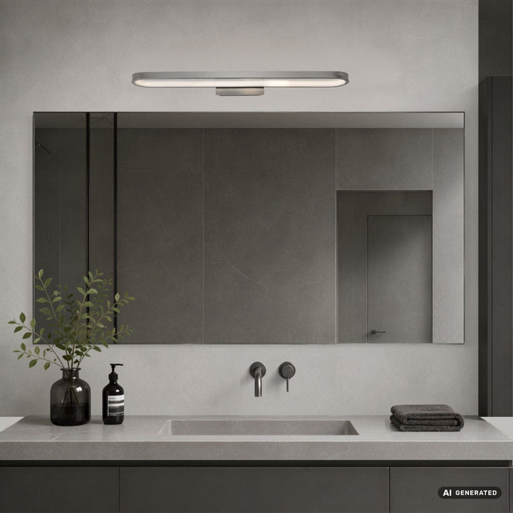 Kúpeľňová nástenná lampa, Odran, LED 18 W, 1350 lm, 4000 K, dĺžka 60 cm, farba gunmetal, IP44, 75115