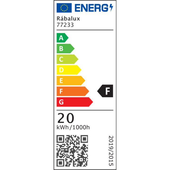 Vonkajšia nástenná lampa, Matzen, LED 20 W, 1860 lm, 4000 K, výška 30 cm, IP65, čierna, so senzorom PIR, 77233