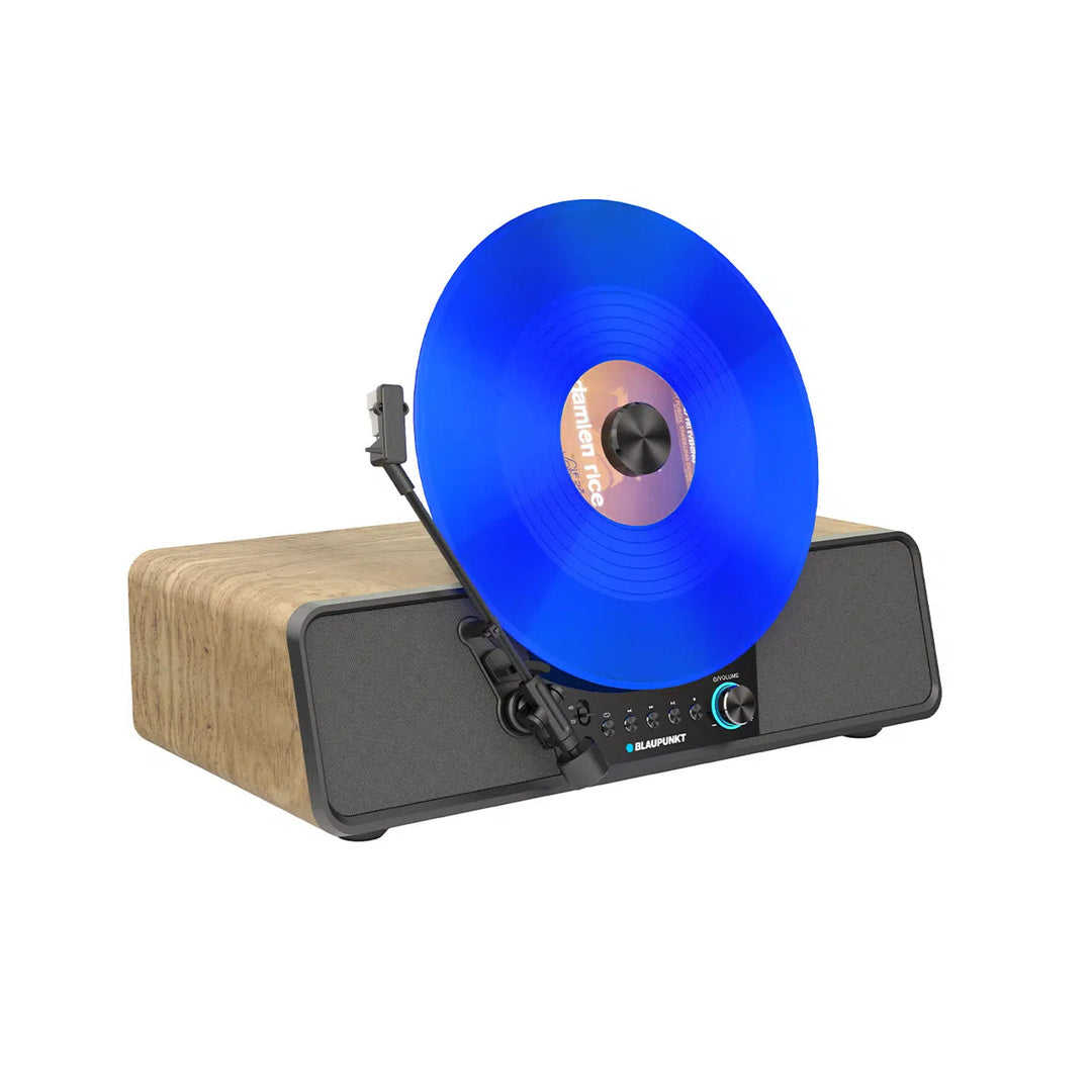 Automatický gramofón na vinylové platne Blaupunkt, vertikálny, BT, USB, s hlavicou Audio-Technica, podporuje platne s priemerom 7" a 12", Varsovia VT200BT