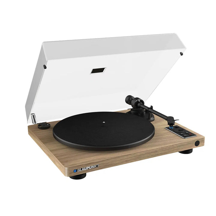 Automatický gramofón na vinylové platne Blaupunkt, BT, USB, s hlavicou Audio-Technica, podporuje platne s priemerom 7" a 12", Varsovia AT100BT