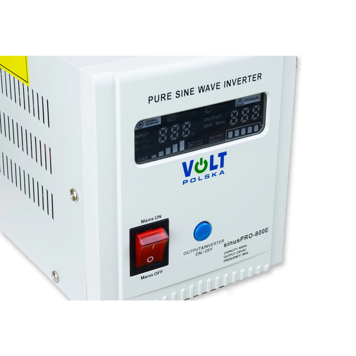 Núdzový napájací zdroj Sinus Pro 800 E, 12/230 V, trvalý výkon 500 W, celkový výkon 800 VA, 3SP080012E