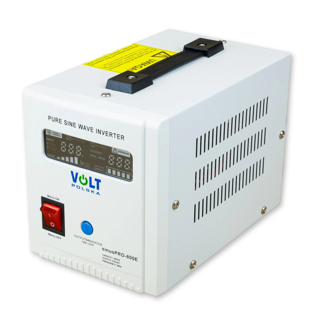 Núdzový napájací zdroj Sinus Pro 800 E, 12/230 V, trvalý výkon 500 W, celkový výkon 800 VA, 3SP080012E