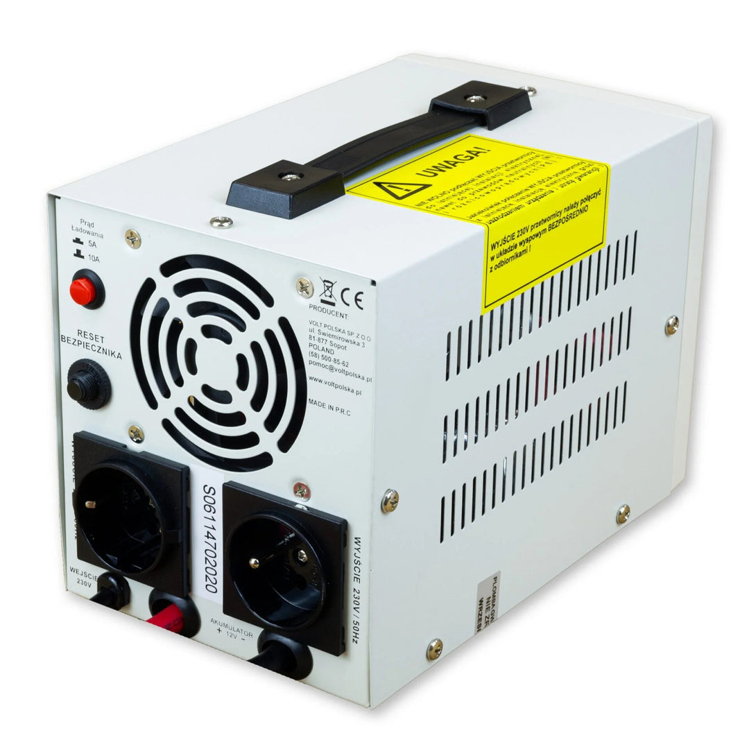 Núdzový napájací zdroj Sinus Pro 800 E, 12/230 V, trvalý výkon 500 W, celkový výkon 800 VA, 3SP080012E