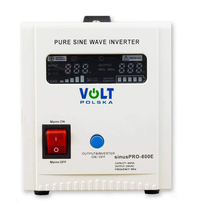 Núdzový napájací zdroj Sinus Pro 800 E, 12/230 V, trvalý výkon 500 W, celkový výkon 800 VA, 3SP080012E