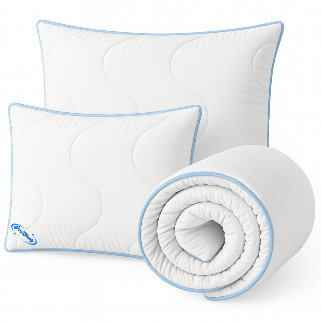 Antialergická zimná prešívaná prikrývka 200 × 200 cm + 2 vankúše ProSleep