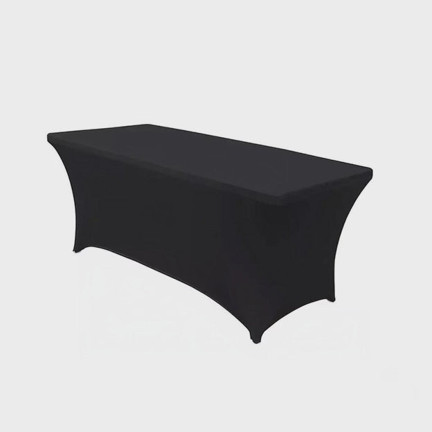 Elastický obrus na cateringový stôl čierny, 180x75x74cm, spandex, GreenBlue GB372