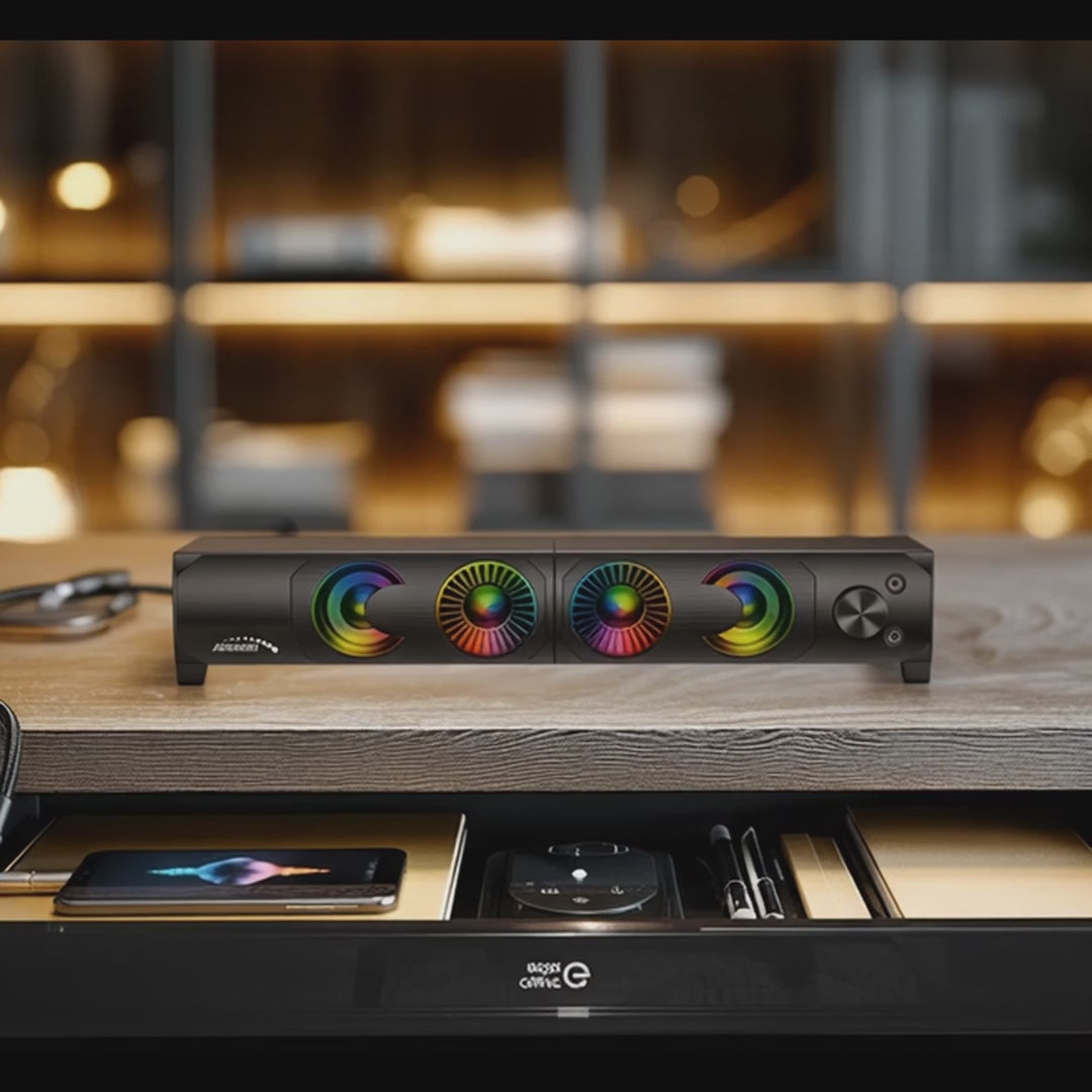 Audiocore 3Wx2 počítačový soundbar, LED, USB 5V, line-in, AC955