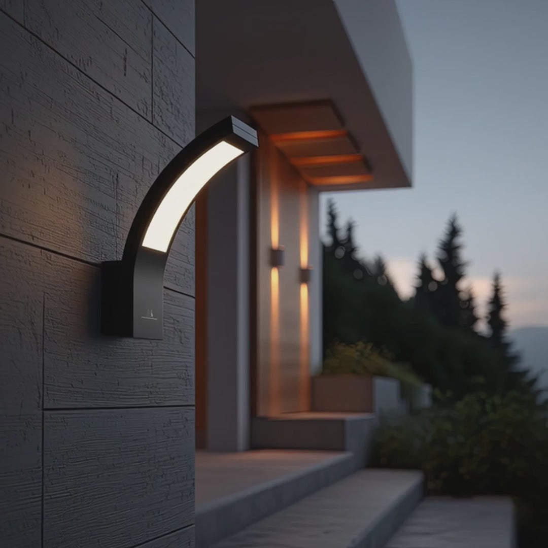 LED fasádne svetlo MCE343 B 800lm 10W IP54 Maclean Energy čierna, prírodná biela (4000K)