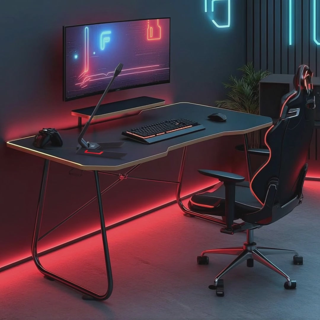 USB mikrofón pre hráčov LED streamovanie 1,5 m citlivosť 21 dB + 3 dB NanoRS RS710