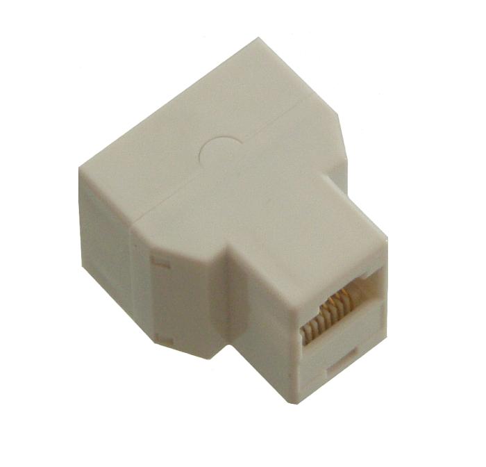 Nová továrenská zásuvka RJ45 - 2x rozdeľovač zásuviek