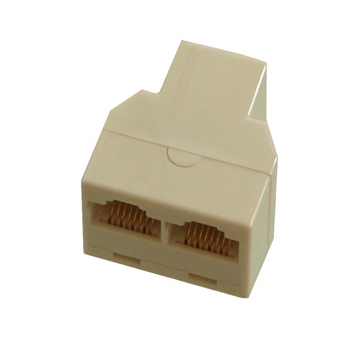 Nová továrenská zásuvka RJ45 - 2x rozdeľovač zásuviek