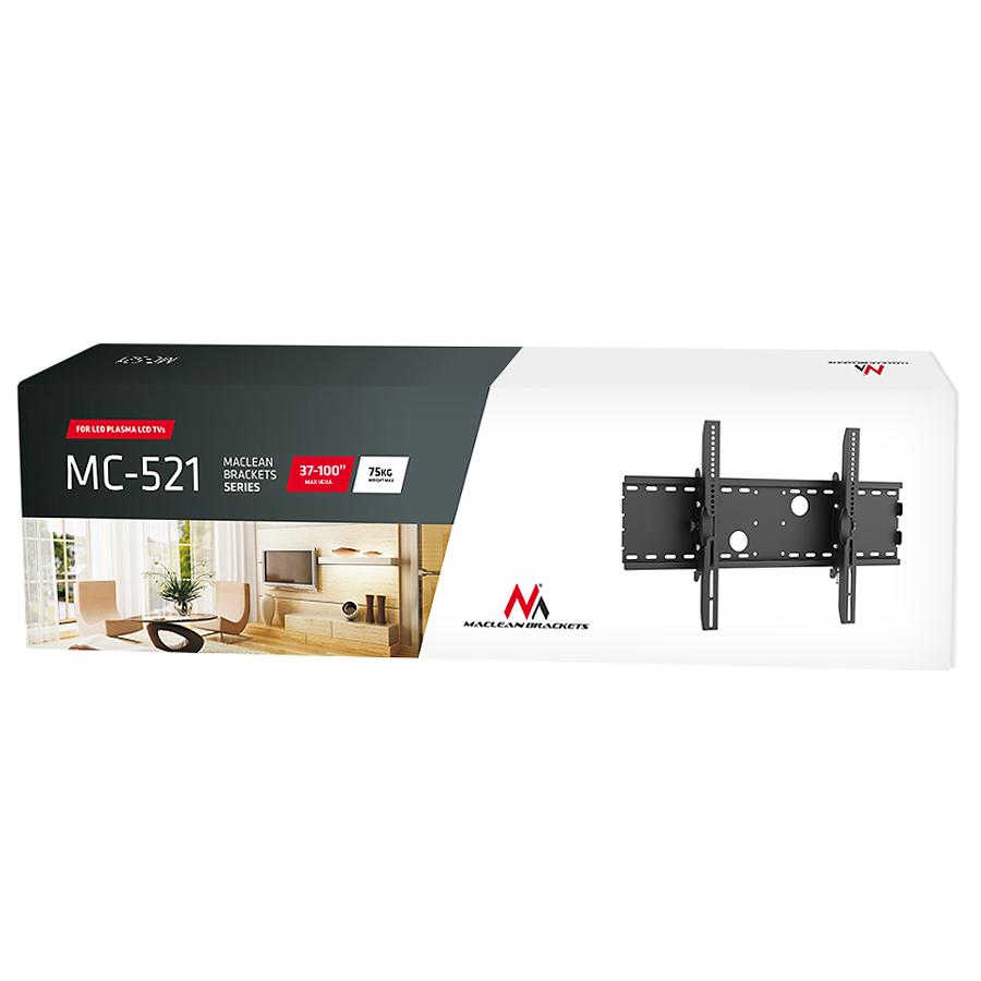 Držák pro TV 37-70" 75kg Maclean MC-521 B pro LED TV, LCD, plazma