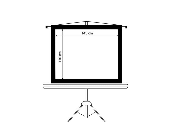 Projekčné plátno Maclean MC-536 na stojane, 72", 4:3, 145x110