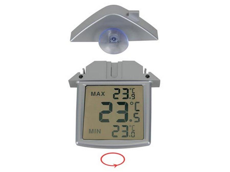Digitálny teplomer Perel, vnútorný/vonkajší, prehľadný LCD displej, WC216