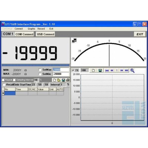 Digitálny multimetr meter UT-71A univerzálny USB True RMS