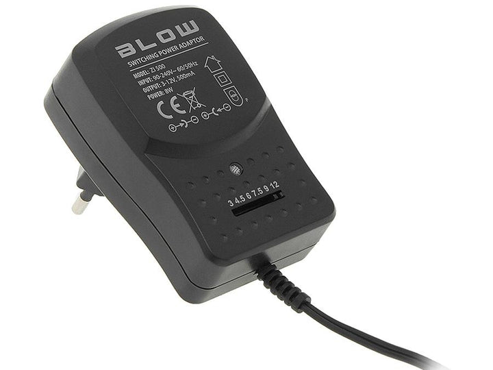 Univerzálny regulovaný napájací zdroj 3-12V 500mA Blow ZI500 5264#