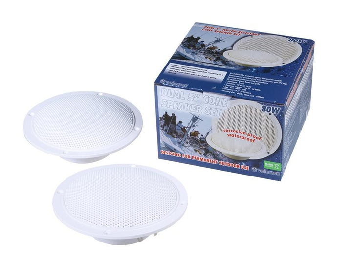 Vodotesné stropné reproduktory 80W 2 kusy VELLEMAN