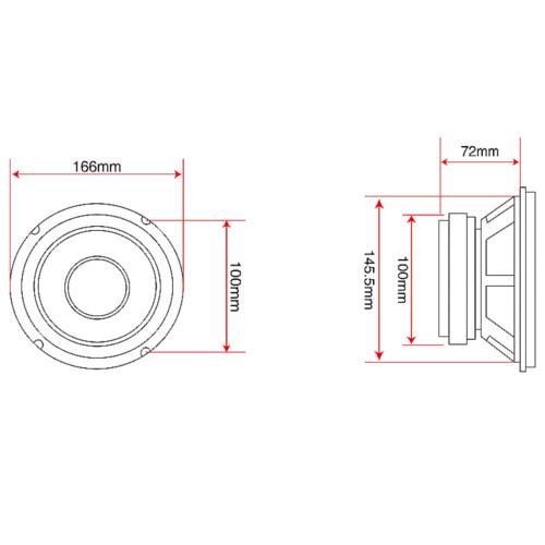 A-165 200W 8Ohm 6,5" Blow