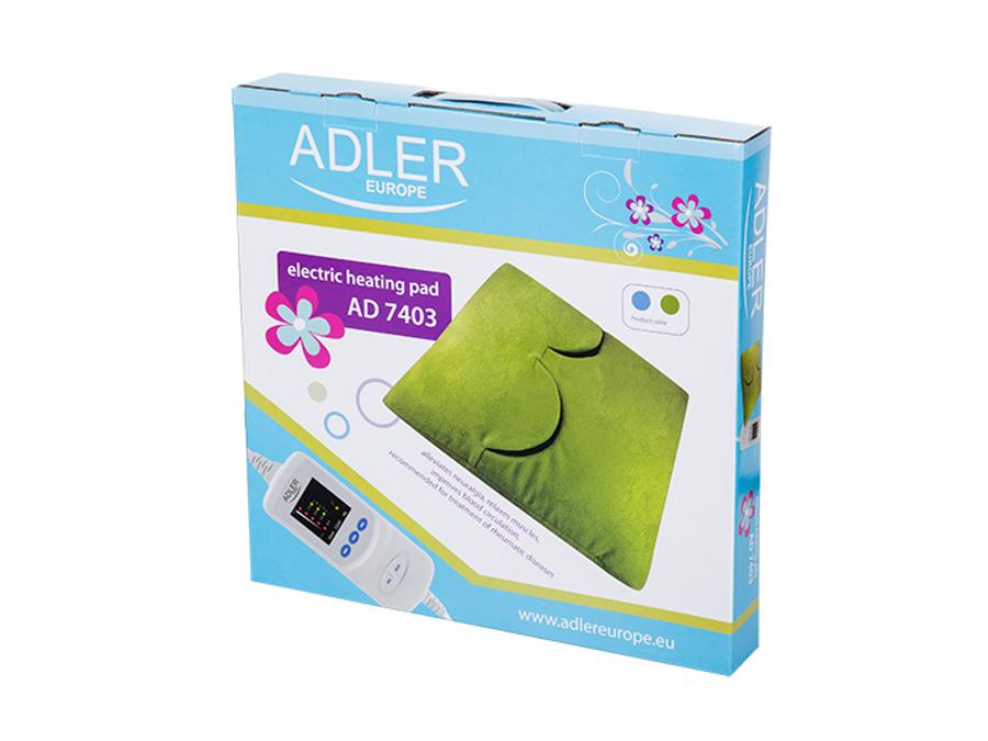 Elektrický vankúš s reguláciou teploty AD7403 Adler sivý