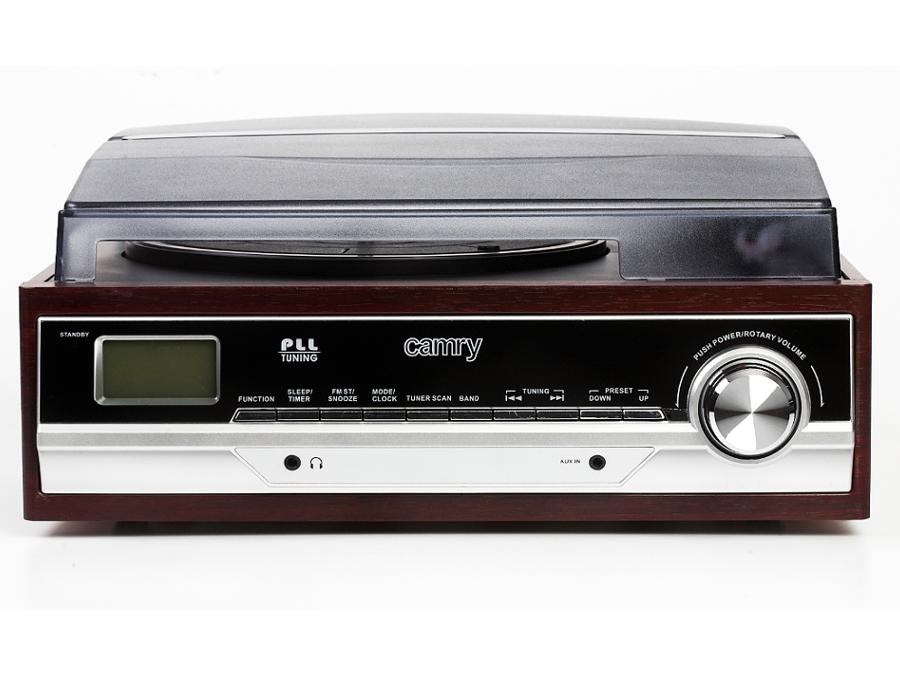 Gramofón s AM/FM rádiom Camry CR 1113 Hodiny s LCD displejom