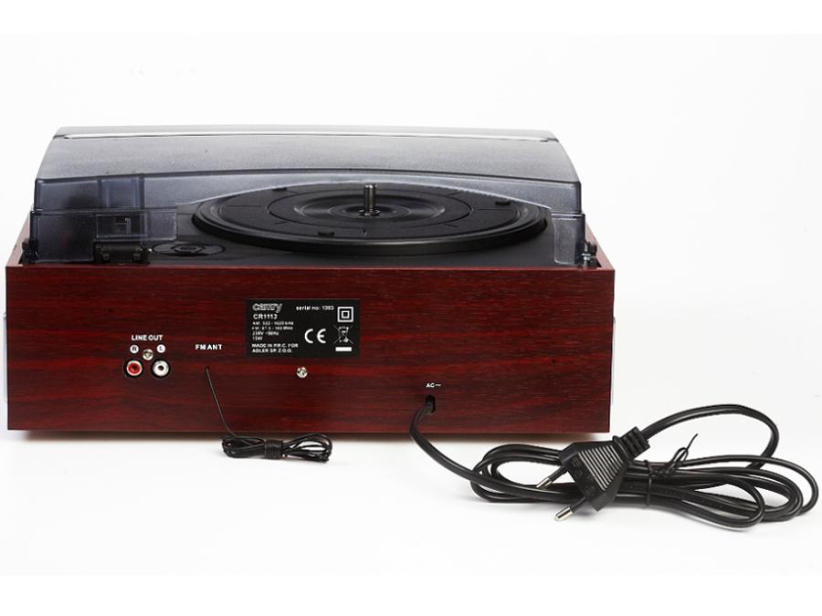 Gramofón s AM/FM rádiom Camry CR 1113 Hodiny s LCD displejom