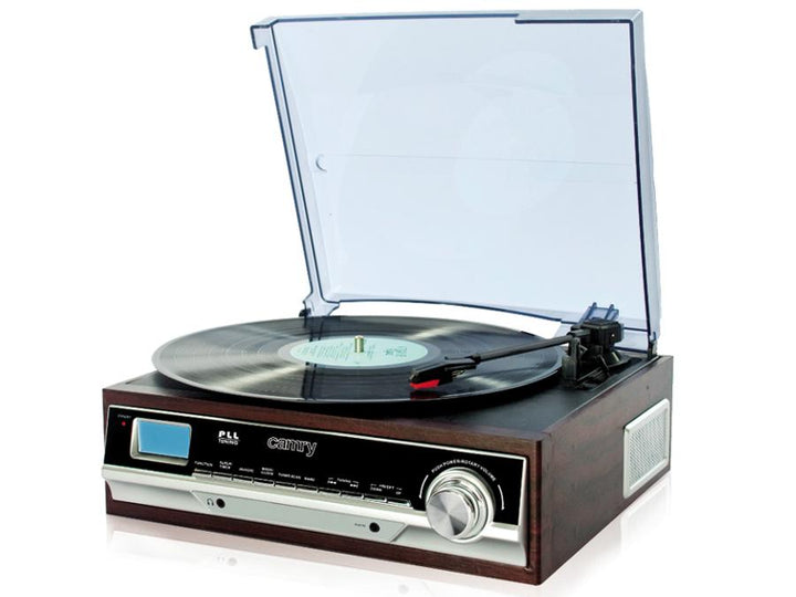 Gramofón s AM/FM rádiom Camry CR 1113 Hodiny s LCD displejom