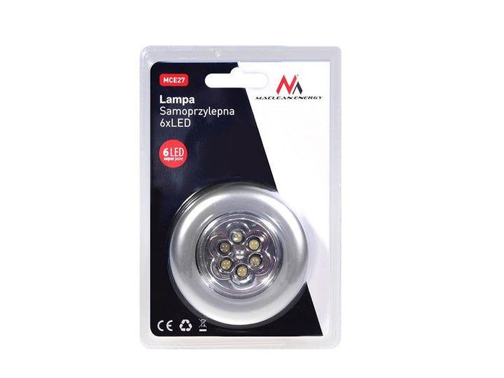 6 LED multifunkčné bezdrôtové svietidlo "KLIK" Maclean MCE27