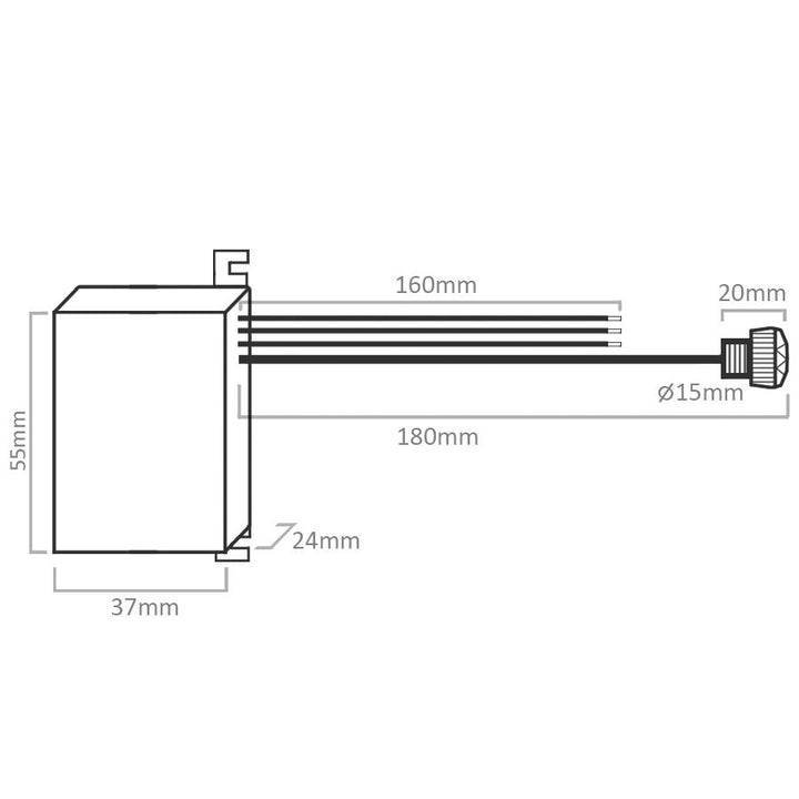 Pasívny snímač súmraku s externou sondou 2300 W Maclean Energy MCE34 (AWZ)