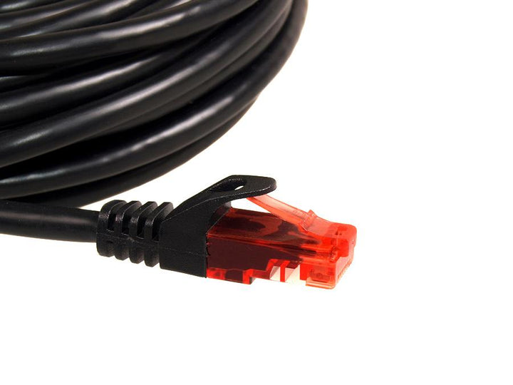 Síťový kabel UTP LAN CAT6 zakončený konektory RJ45, černý - 5m