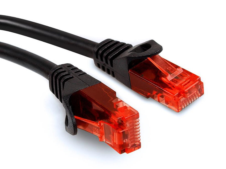 Síťový kabel UTP LAN CAT6 zakončený konektory RJ45, černý - 5m