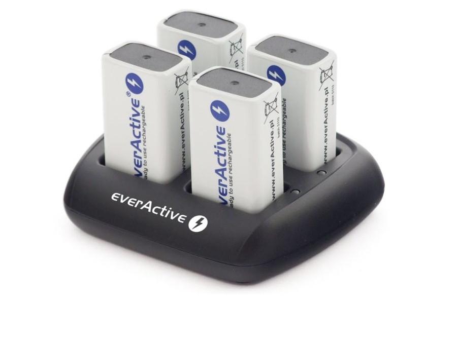 EverActive nabíjačka NC-109 pre batérie 9V 4x 100mA max