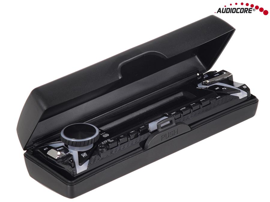 Autorádio Audiocore AC9710  Stereo MP3 / WMA / USB / RDS / SD Odejmovaný panel ISO Multicolor Bluetooth