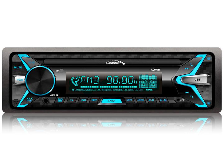 Autorádio Audiocore AC9710  Stereo MP3 / WMA / USB / RDS / SD Odejmovaný panel ISO Multicolor Bluetooth