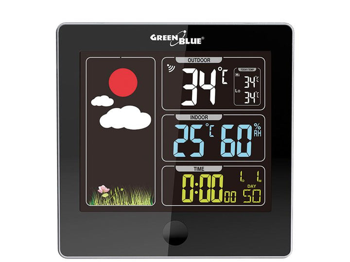 Bezdrôtová meteorologická stanica s DCF GreenBlue GB521B / GB521W