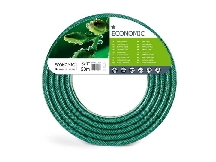 Záhradná hadica Cellfast, 3-vrstvová, polyesterový krížový oplet, 3/4" 50 m, Economic