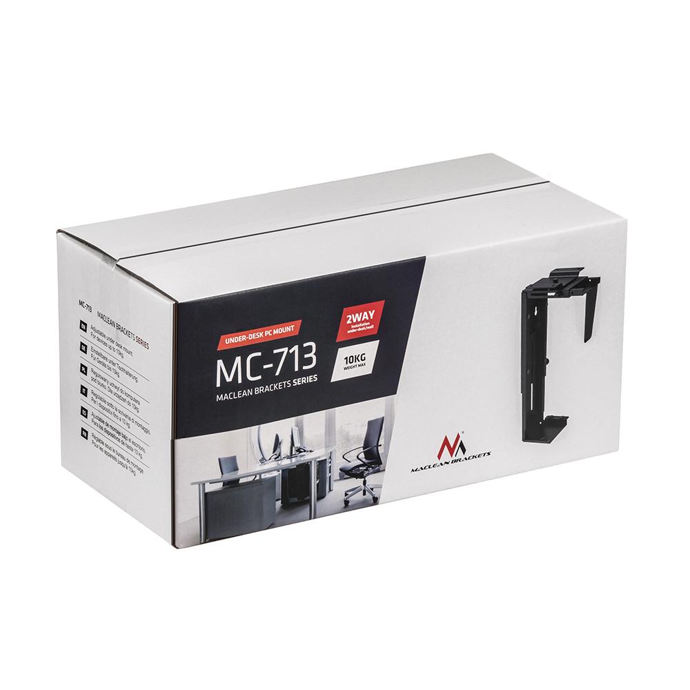 Držiak zavesenia počítača Maclean, čierny, MC-713 B
