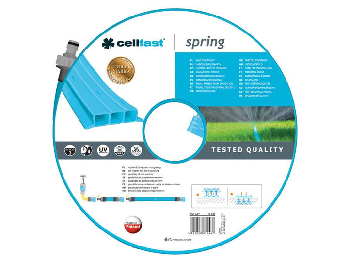 Záhradná hadica Cellfast Spring 15m, trojkanálová