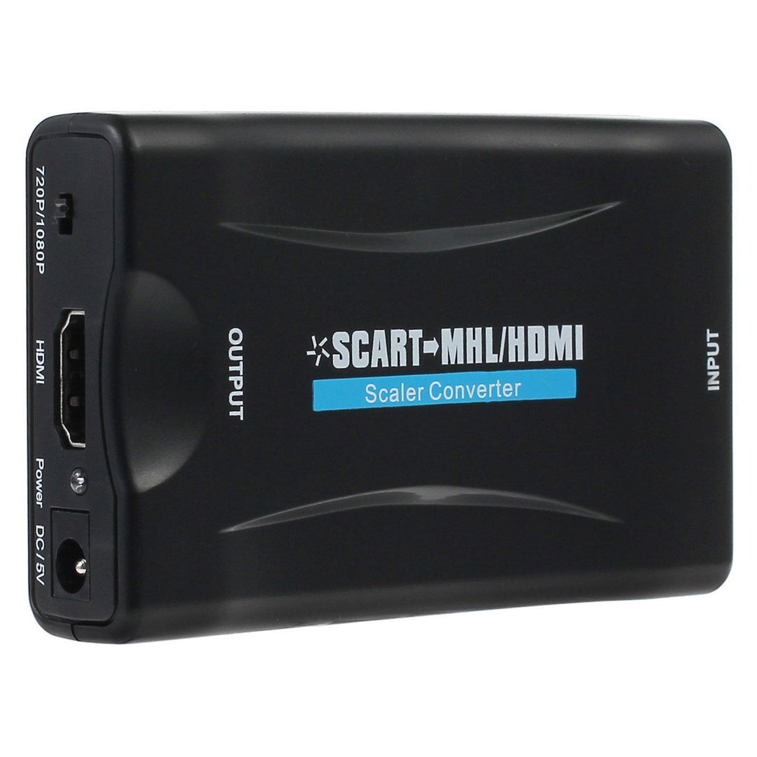 Prevodník SCART na HDMI je univerzálny prevodník z analógového vstupu SCART na digitálny výstup HDMI (až do rozlíšenia 1080p pri 60 Hz).