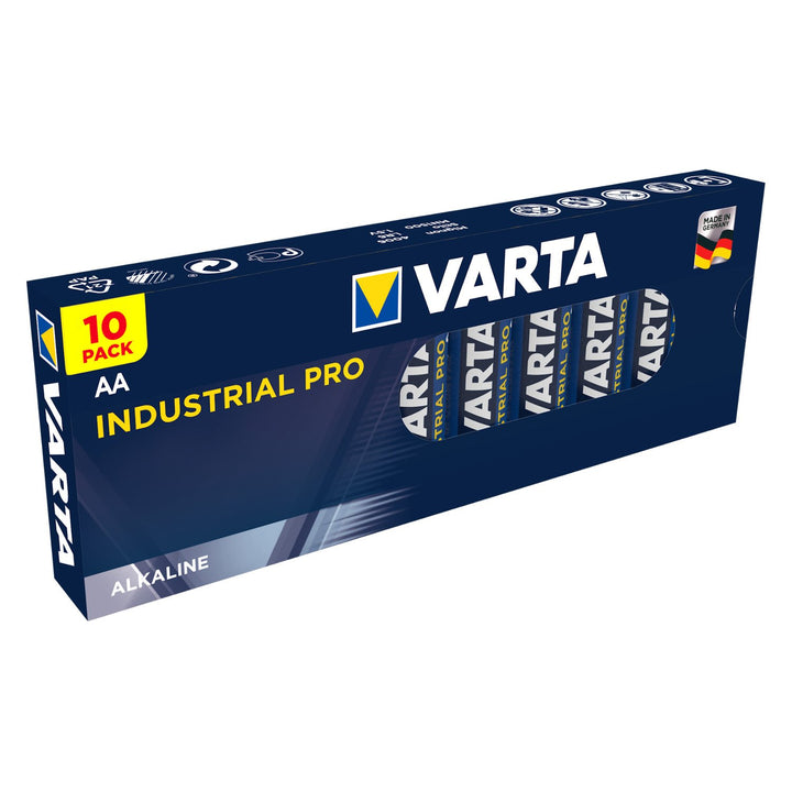 10 x alkalické batérie VARTA INDUSTRIAL POWERFUL AA 10x batérie LR6/AA Varta Industrial