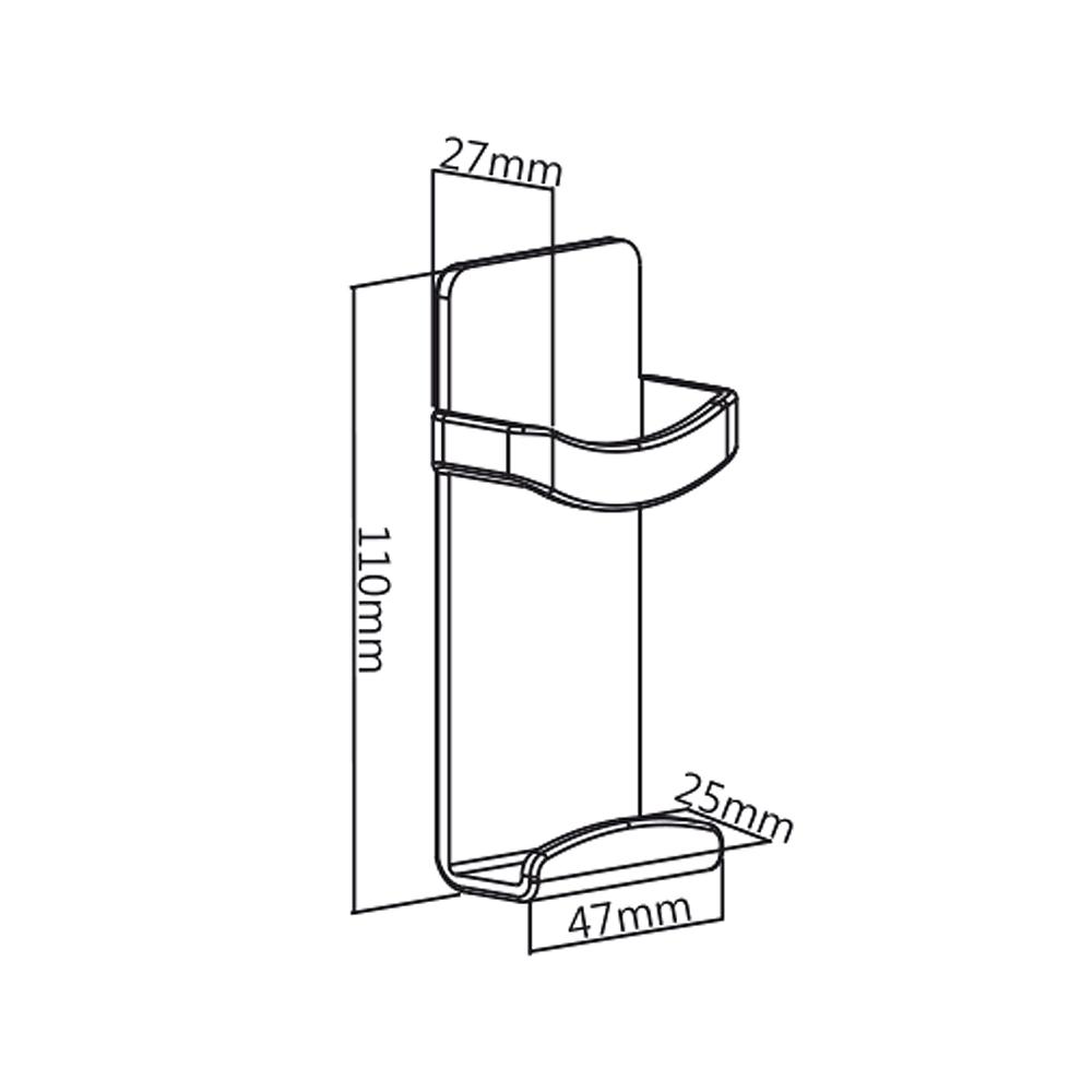 Magnetický držiak pre  diaľkový ovládač Maclean MC-755 čierny