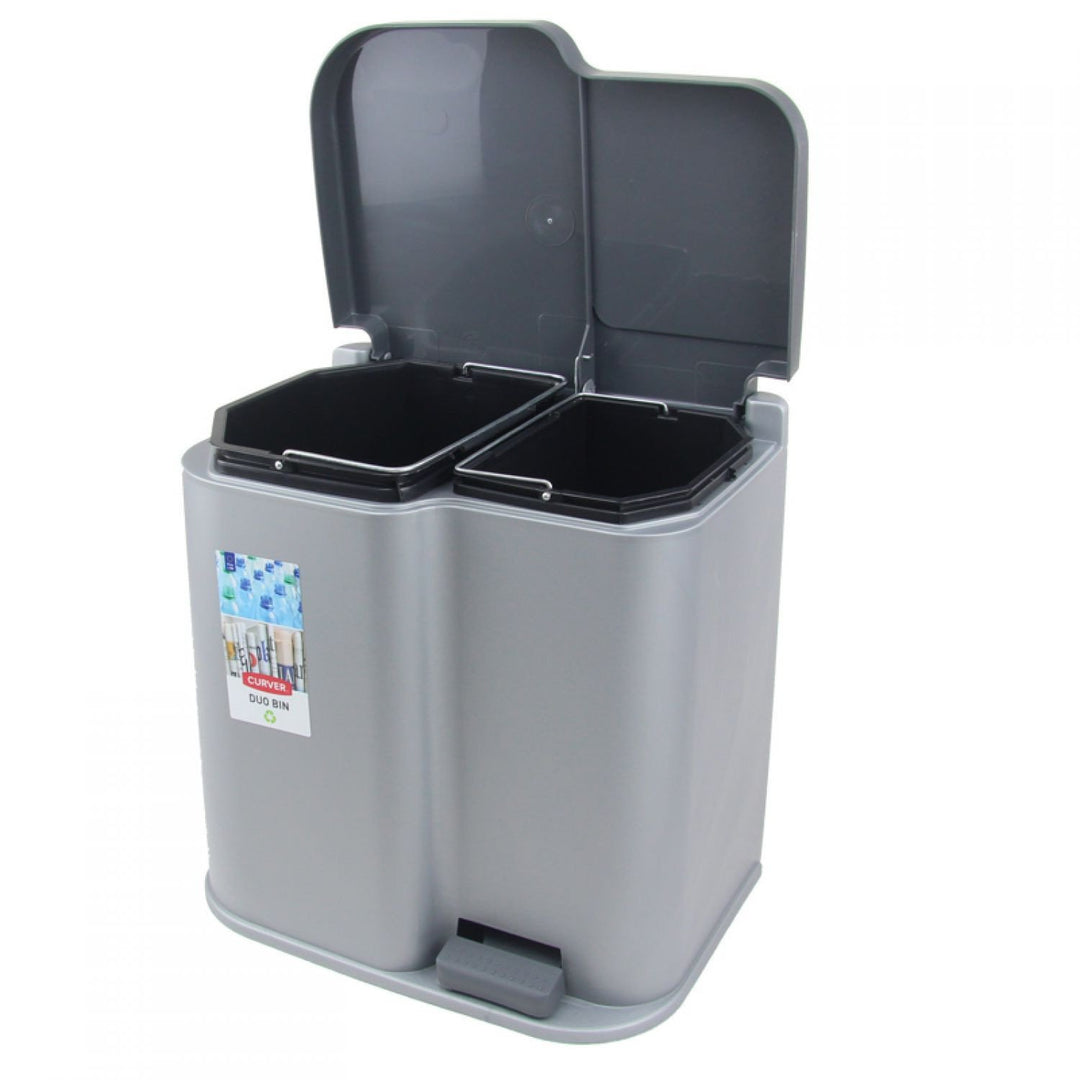 Odpadkový kôš Curver Duo Pedalbin s masívnym povrchom