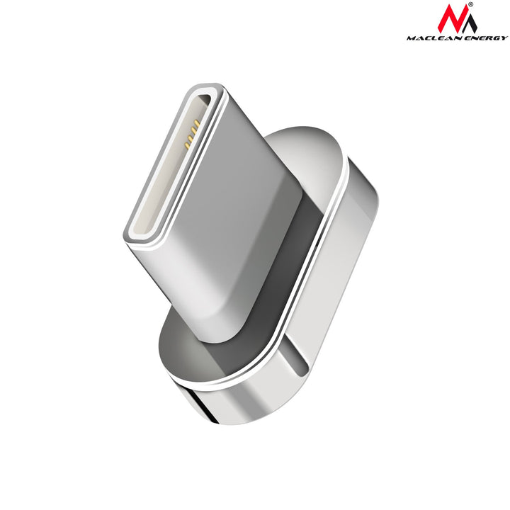 Maclean Energy USB Type-C kábel MCE178 magnetický strieborný
